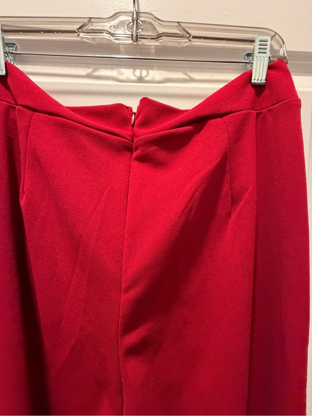 Fashion Nova Bright Red Wide-Leg High-Rise Pants